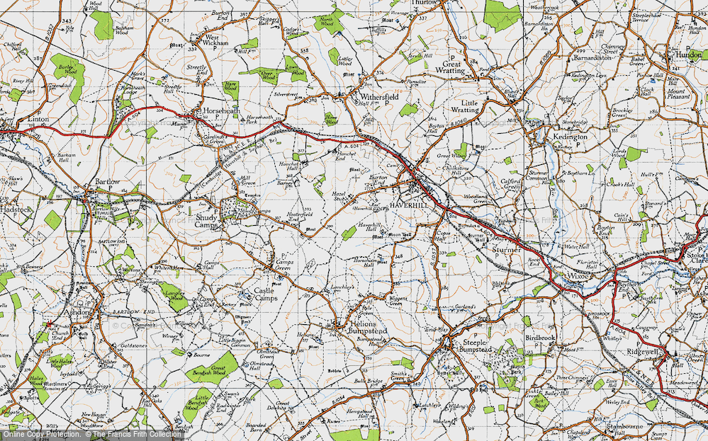 Old Map of Hazel Stub, 1946 in 1946