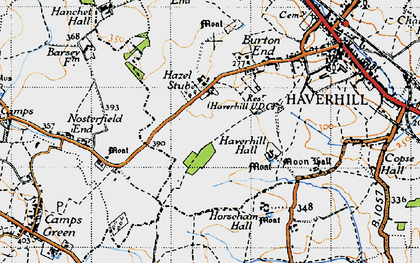 Old map of Hazel Stub in 1946