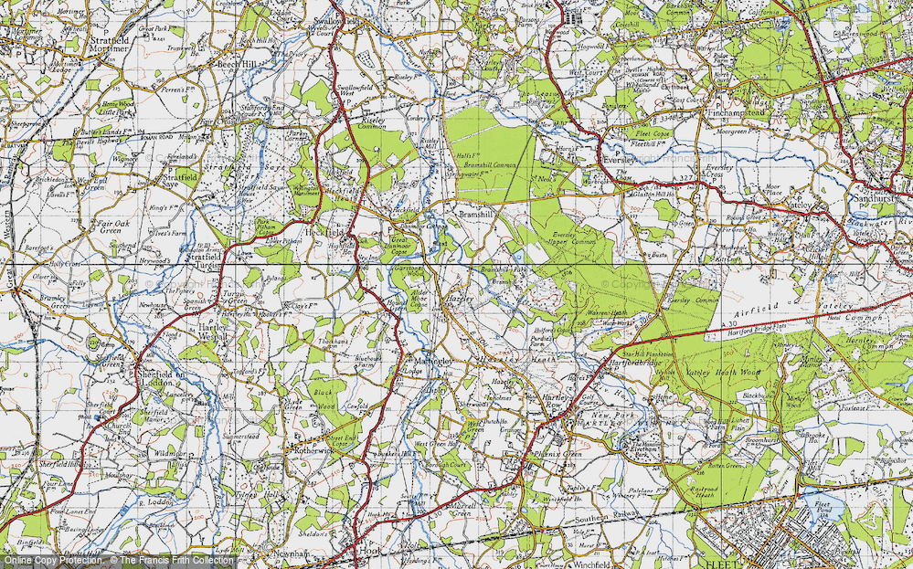 Old Map of Hazeley, 1940 in 1940