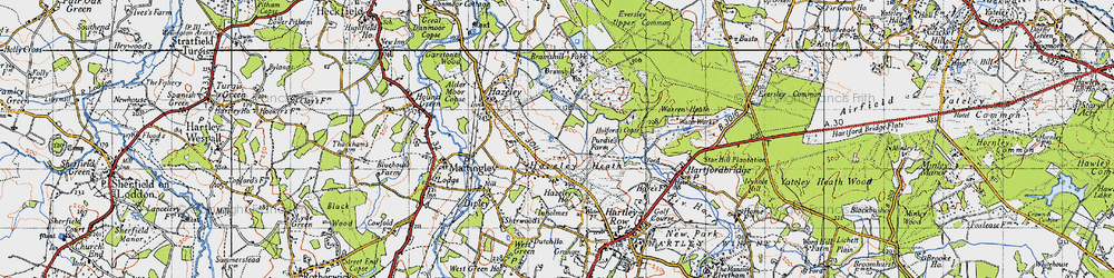Old map of Bramshill Ho (Police College) in 1940