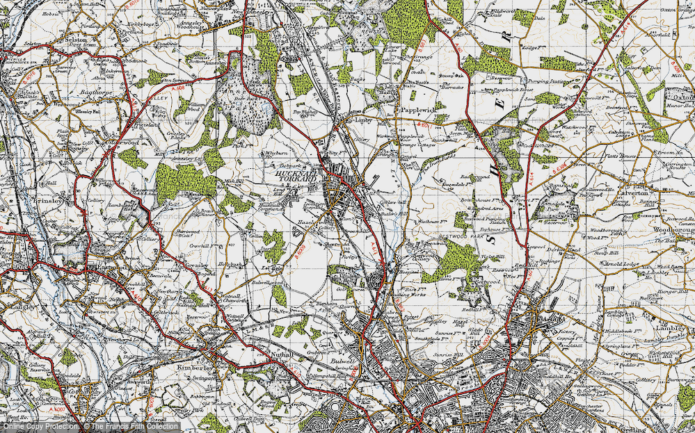 Old Map of Hazelgrove, 1946 in 1946