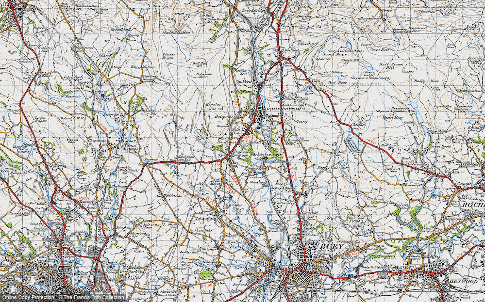 Old Map of Hazelhurst, 1947 in 1947