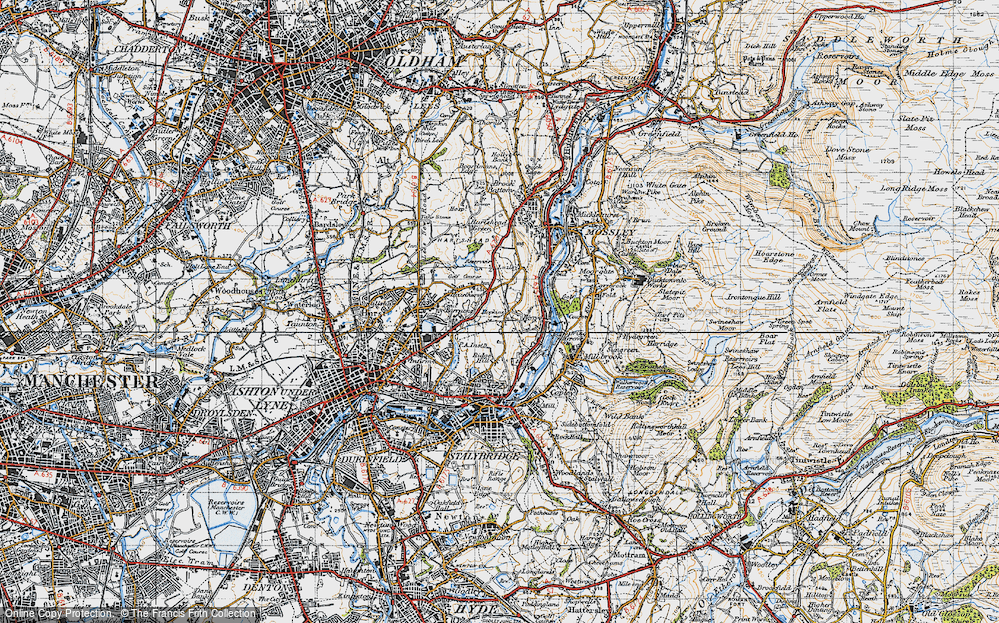 Old Map of Hazelhurst, 1947 in 1947