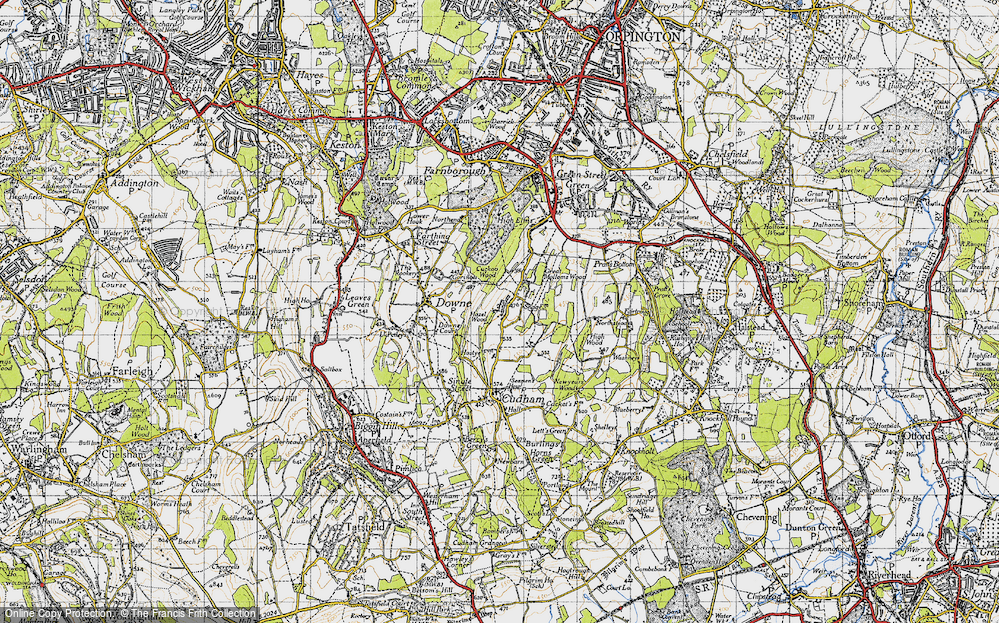 Old Map of Hazelwood, 1946 in 1946