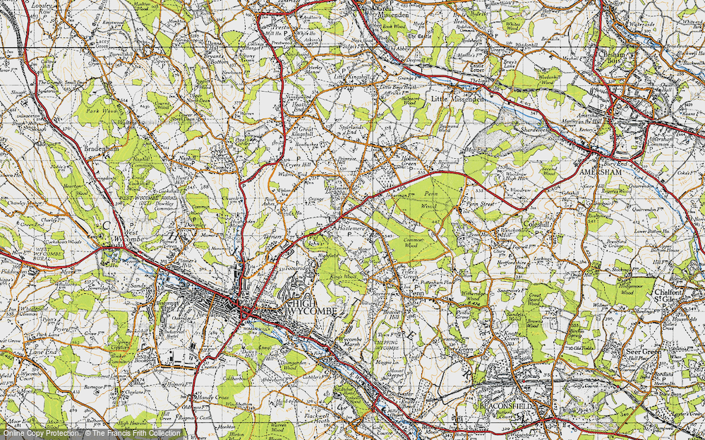 Old Map of Hazlemere, 1946 in 1946