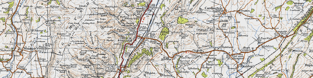 Old map of Hazler in 1947