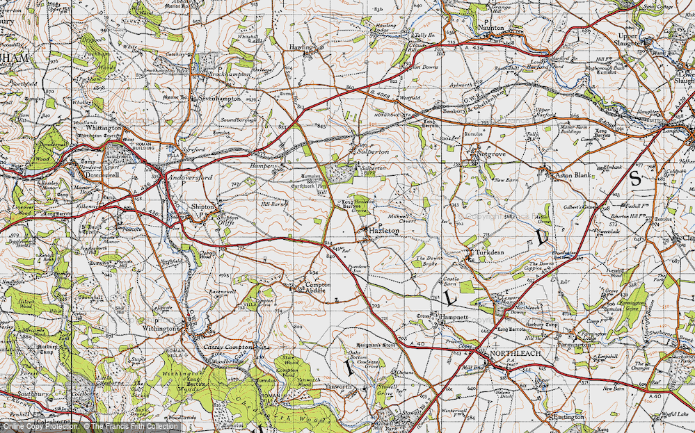 Old Map of Hazleton, 1946 in 1946