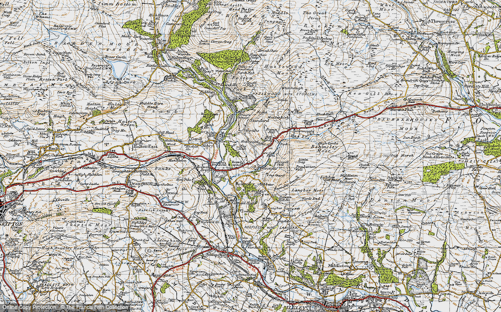 Old Map of Hazlewood, 1947 in 1947