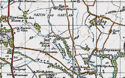 Old map of Acton Ho in 1947