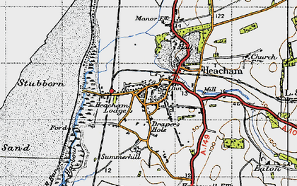 Old map of Heacham in 1946