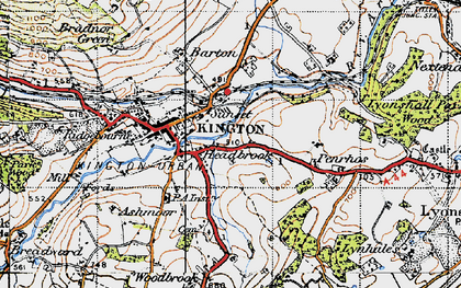 Old map of Headbrook in 1947