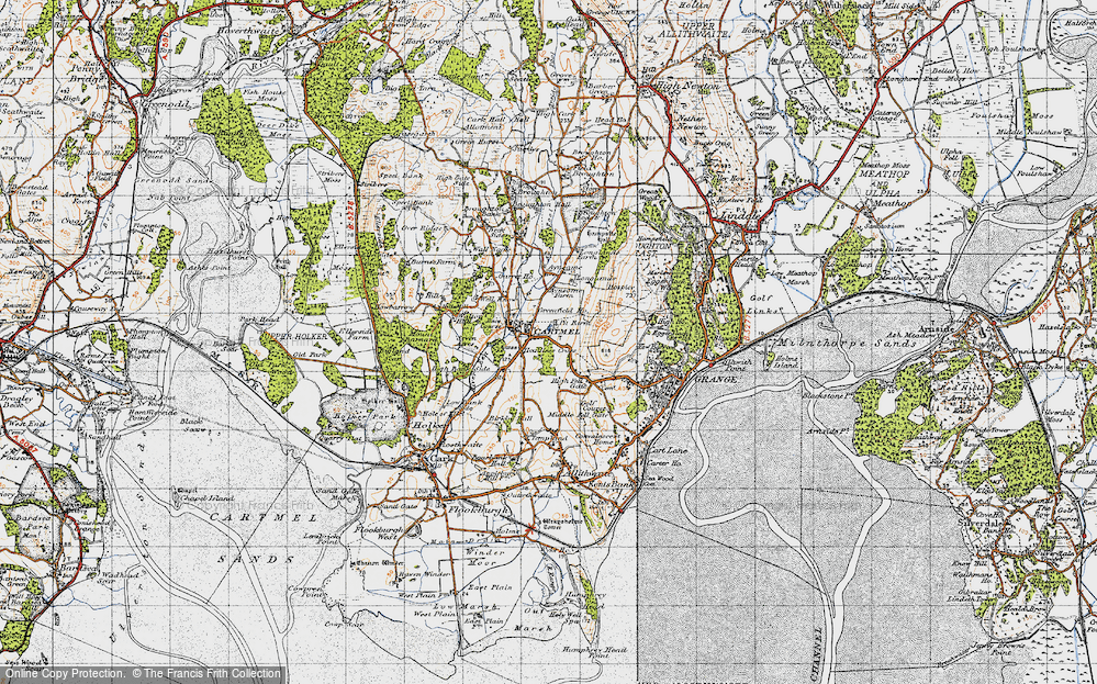 Old Map of Headless Cross, 1947 in 1947