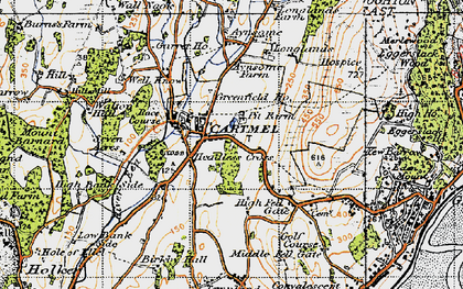 Old map of Aynsome Manor (Hotel) in 1947