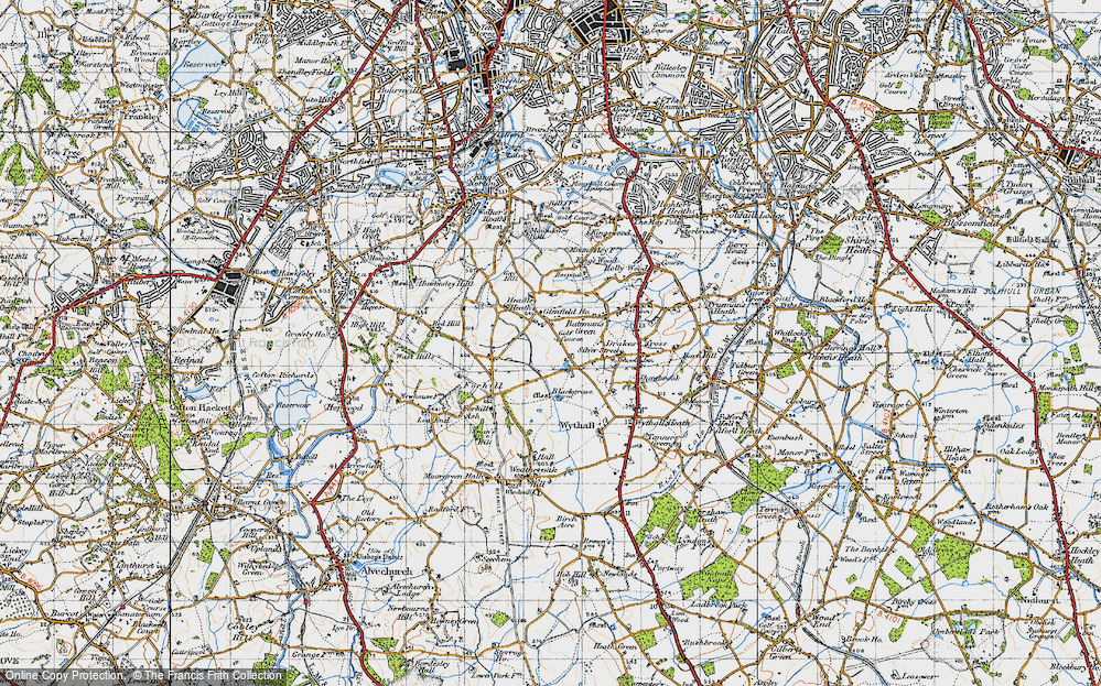 Old Map of Headley Heath, 1947 in 1947