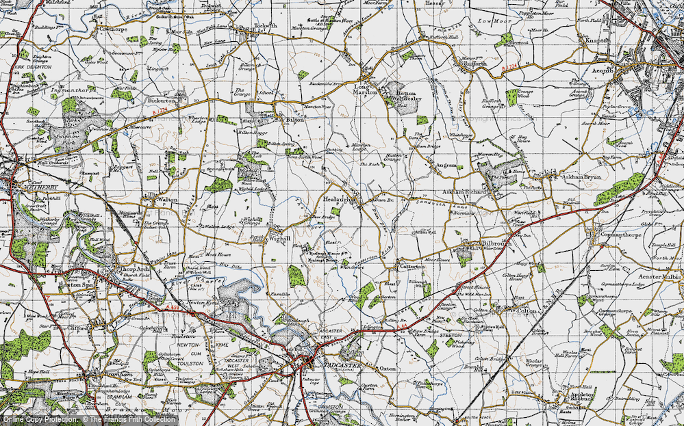 Old Map of Healaugh, 1947 in 1947