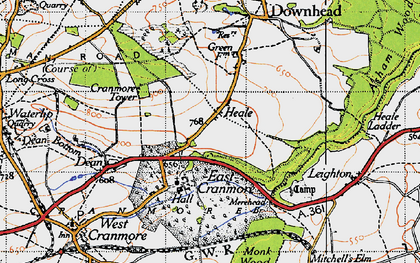Old map of Heale in 1946