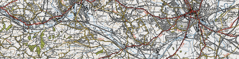 Old map of Healey in 1947