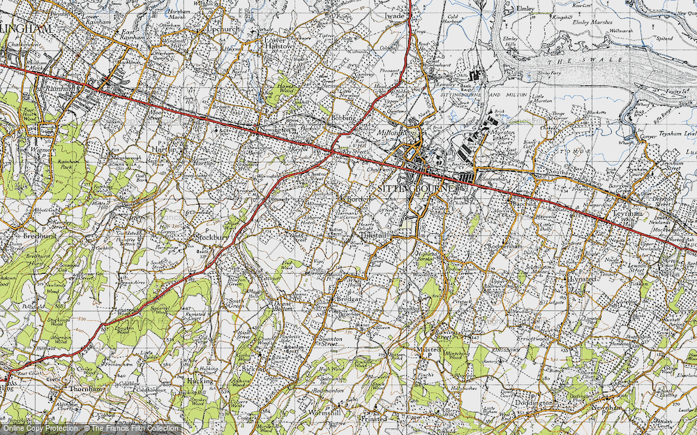 Old Map of Hearts Delight, 1946 in 1946