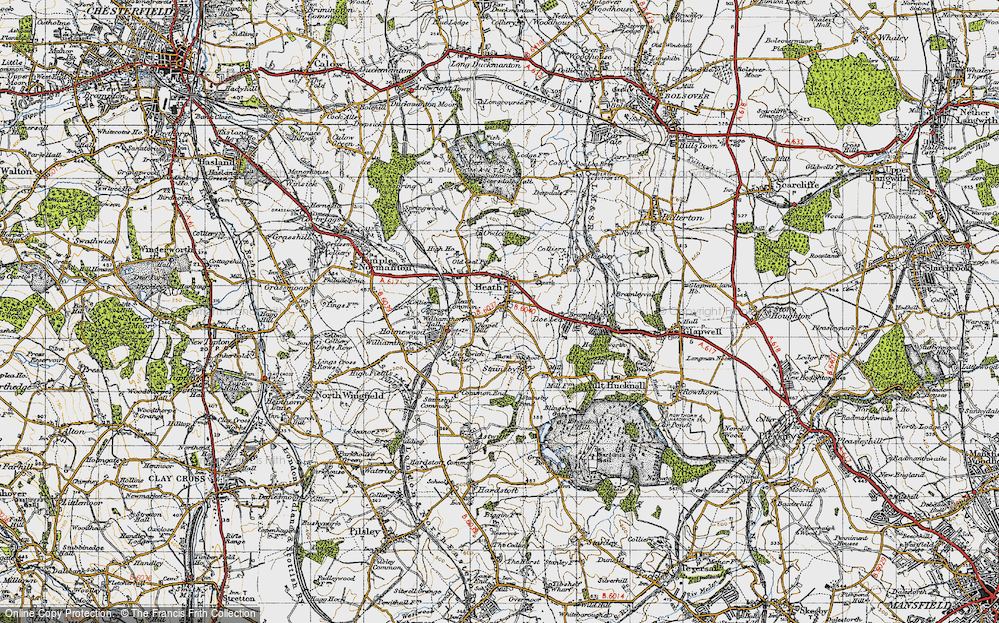 Old Map of Heath, 1947 in 1947