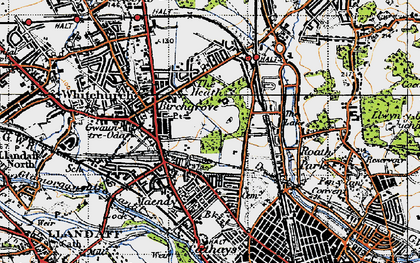 Old map of Heath in 1947