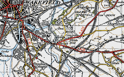 Old map of Heath Common in 1947