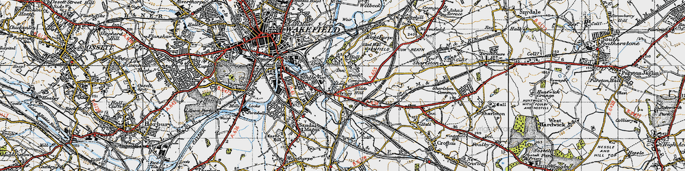 Old map of Heath Common in 1947