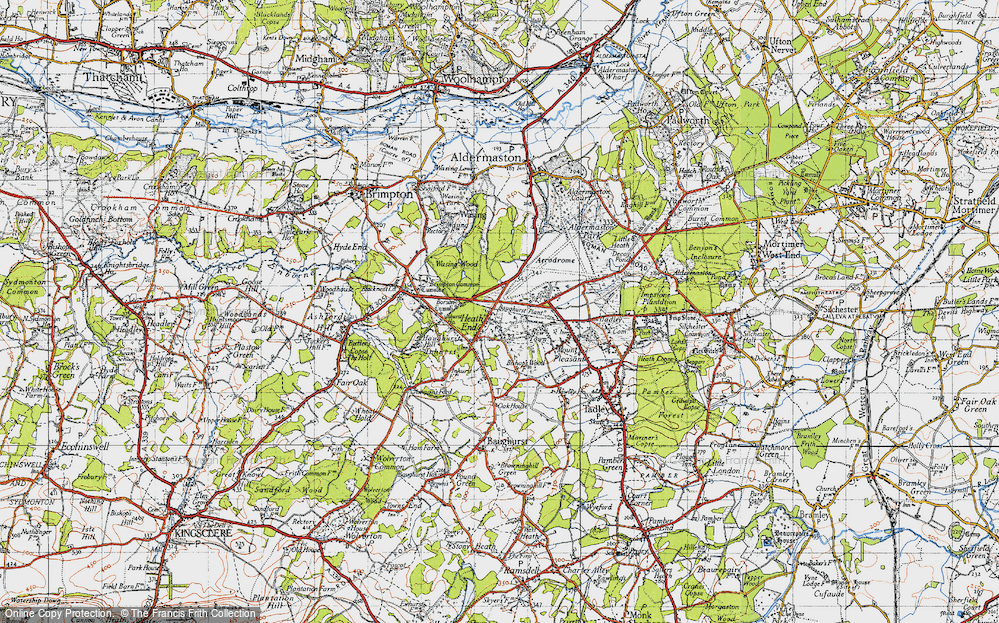 Old Map of Heath End, 1945 in 1945