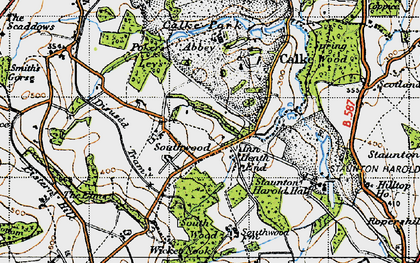Old map of Heath End in 1946