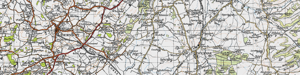 Old map of Heath End in 1946