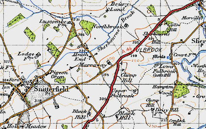 Old map of Heath End in 1947