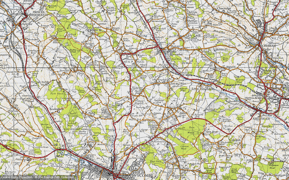 Old Map of Heath End, 1947 in 1947