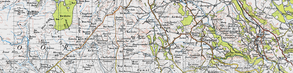 Old map of Berry Pound in 1946