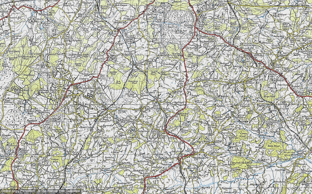 Old Map of Heathfield, 1940 in 1940