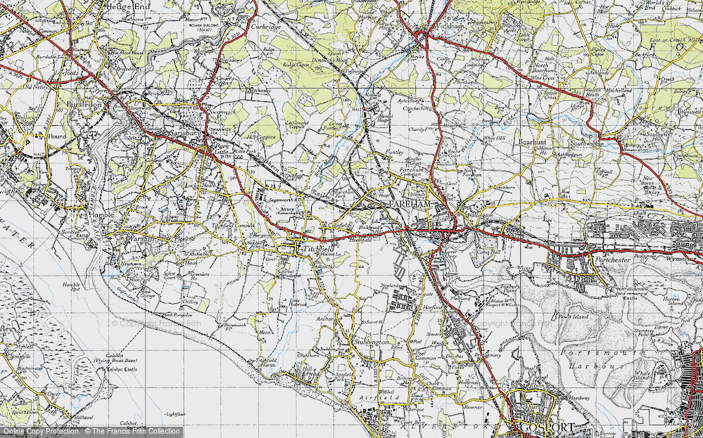 Old Map of Heathfield, 1945 in 1945