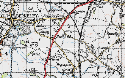 Old map of Blanchworth in 1946