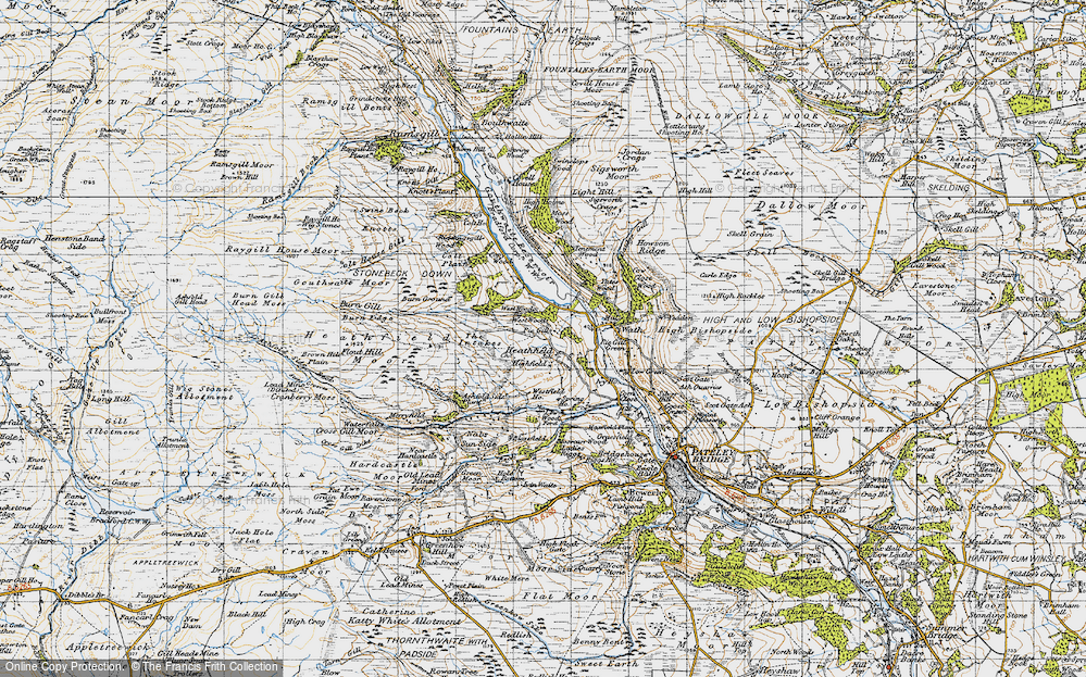 Old Map of Heathfield, 1947 in 1947