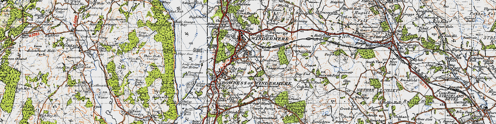 Old map of Heathwaite in 1947