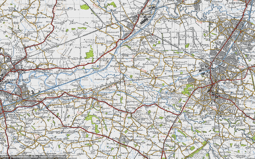 Old Map of Heatley, 1947 in 1947