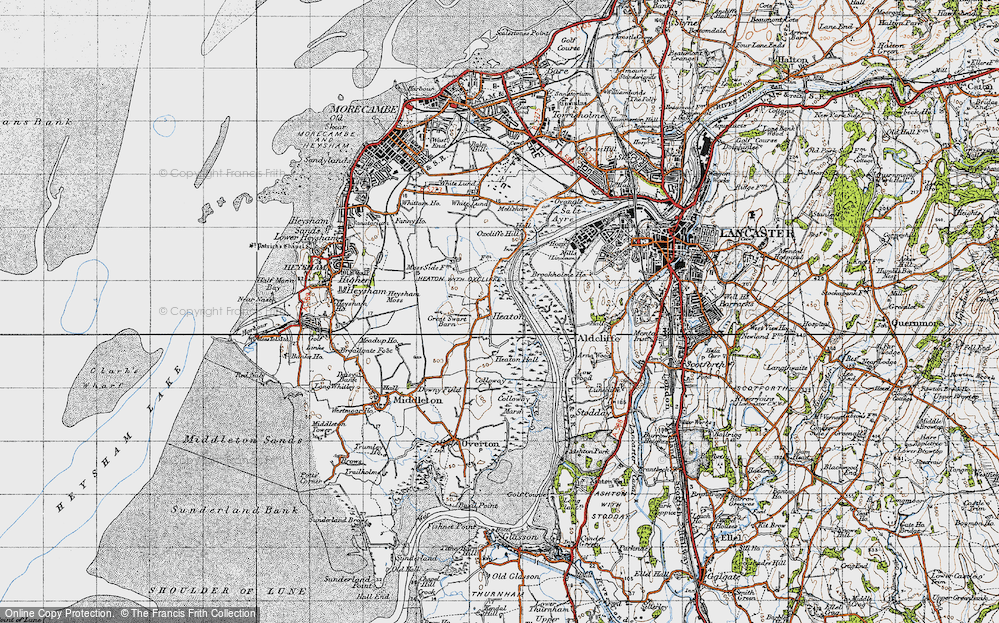 Old Map of Heaton, 1947 in 1947