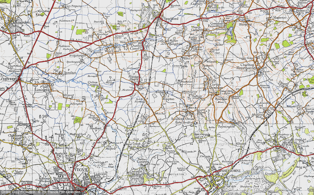 Old Map of Heaven's Door, 1945 in 1945