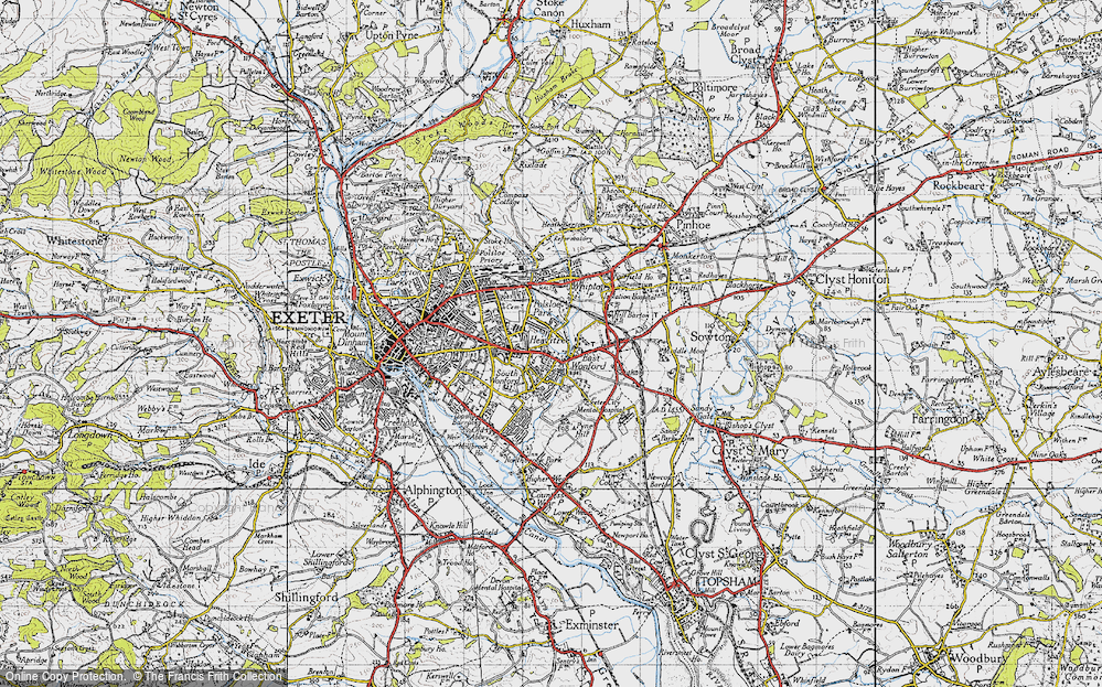 Old Map of Heavitree, 1946 in 1946