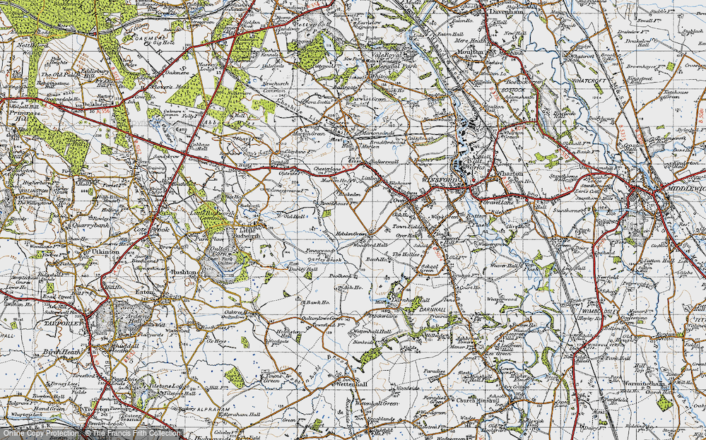 Old Map of Hebden Green, 1947 in 1947