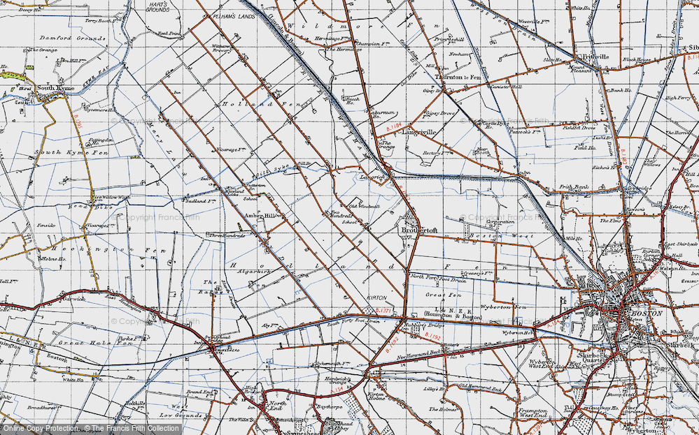 Old Map of Hedgehog Bridge, 1946 in 1946
