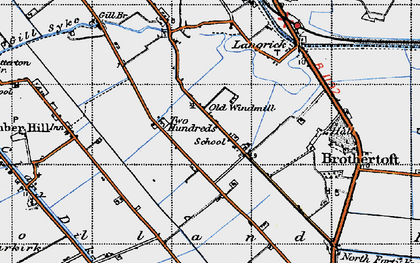 Old map of Hedgehog Bridge in 1946