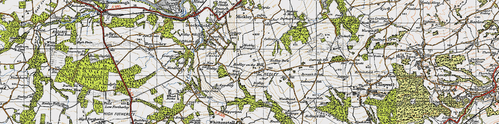 Old map of West Riding in 1947