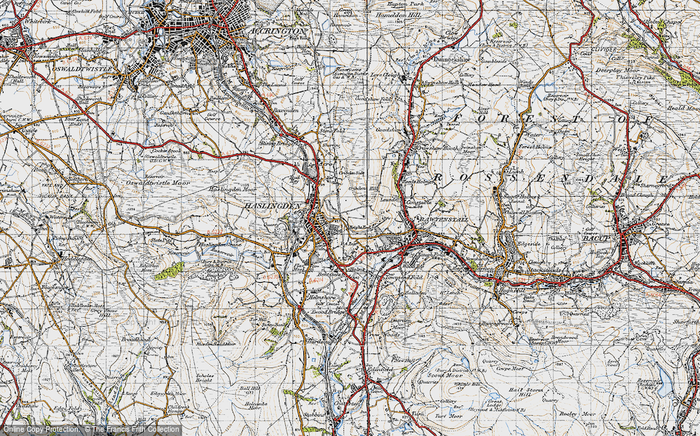 Old Map of Height End, 1947 in 1947