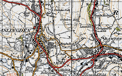 Old map of Height End in 1947