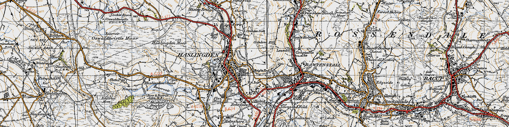 Old map of Height End in 1947