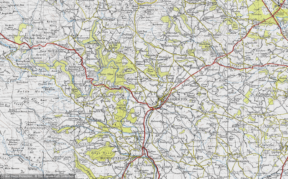 Old Map of Hele, 1946 in 1946