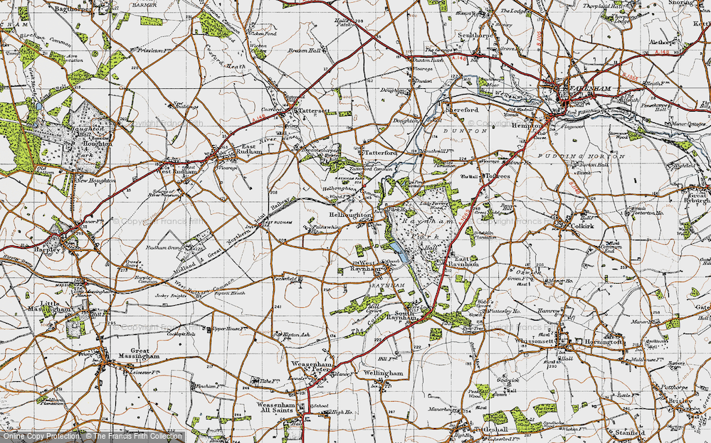 Old Map of Helhoughton, 1946 in 1946